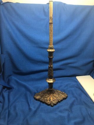 Lamp Base For Slag Glass Shade Vintage Antique
