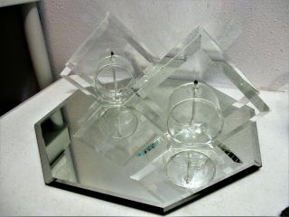 Starfire Oil Lamps Diamond Illusion Hand Blown Glass Set Of 2 Glass Dimensions