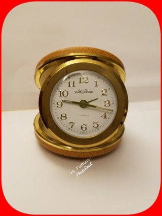 ⏱unique Vintage Seth Thomas Travamaid Travel Alarm Clock Germany Retro