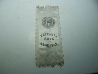 1864 Us Civil War Sanitary Commission Great Central Fair Ribbon - Very Rare