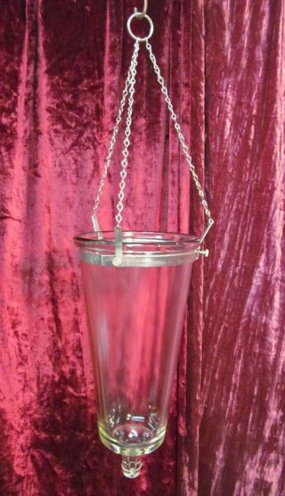Vintage Funeral Embalming Gravity Glass Jar Percolator Embalm Injection Bottle