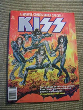 Vintage Kiss Marvel Comics Special Vol 1 No.  1 First Edition 1977 Vgc