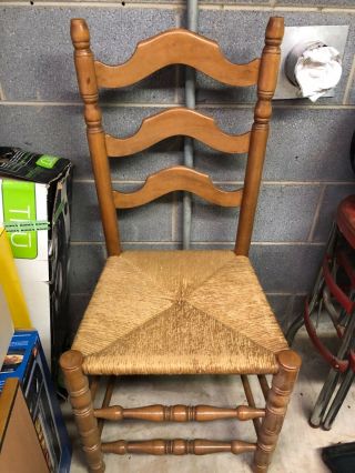 Vintage Straight Back Maple Shaker Chair