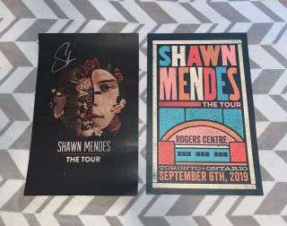 Shawn Mendes The Tour Autographed Signed Poster & Stadium Rogers Centre Poster