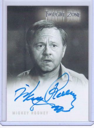 Twilight Zone Series 4 Autograph Card A72 Mickey Rooney