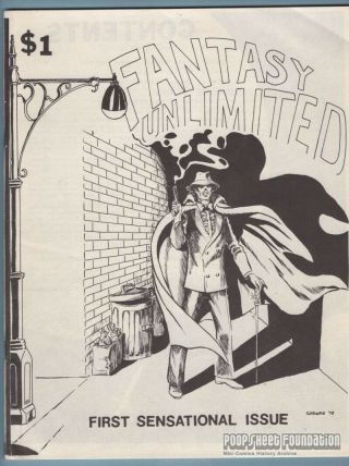 Fantasy Unlimited 1 Comic Fanzine David Mazzucchelli Zine Sherlock Holmes 1977