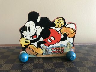 Rare Vintage 1936 Fisher Price Mickey Mouse 207 - Walt Disney Enterprises