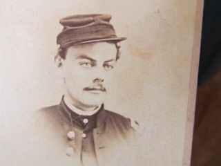 Waukesha Wisconsin Civil War Officer Cdv Photograph