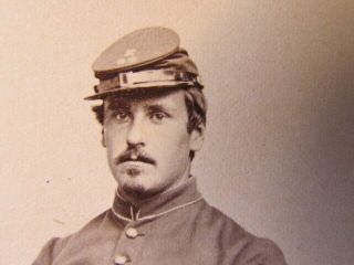44th & 60th Massachusetts Infantry sergeant John Dorr Jr.  cdv photograph 2