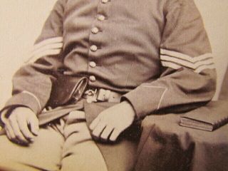 44th & 60th Massachusetts Infantry sergeant John Dorr Jr.  cdv photograph 3