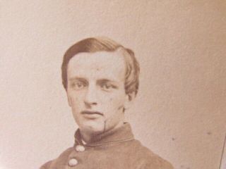 44th Massachusetts Infantry Sergeant William Henry Lord cdv photograph 2