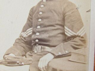 44th Massachusetts Infantry Sergeant William Henry Lord cdv photograph 3