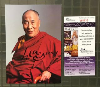 Dalai Lama Signed Autograph Auto Color 5x7 Photo Jsa