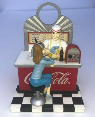 Coca Cola Soda Fountain Collectible Figurine 2002