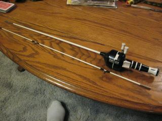 Vintage Zebco Model 77 Rod And Reel Combo Fishing