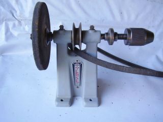 Millers Falls 130a Arbor With 1/2 " Chuck & 5 - 1/2 " Grinding Wheel & Belt