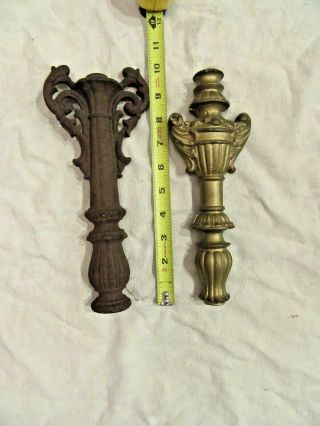 2 Ornate Design Cast Iron Lamp Columns Lamp Base Parts Table Or Floor?