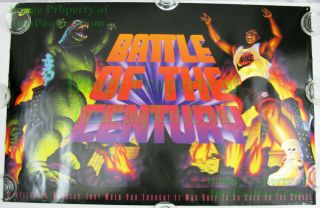 Vhtf Vintage Nike Poster Charles Barkley Vs Godzilla Battle Of The Century 5324
