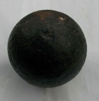 Vintage Antique 6lb Civil War Cannon Ball Pa Confederate Cannonball Solid Shot