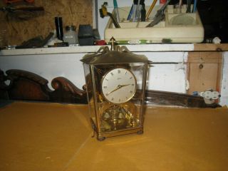 Vintage Schatz 400 Day Carriage Mantle Clock - Made In Germany No Key