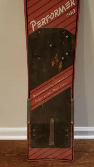1986 Vintage Burton Performer Wooden 140 cm Vermont - Austria Rare Snowboard OG 3