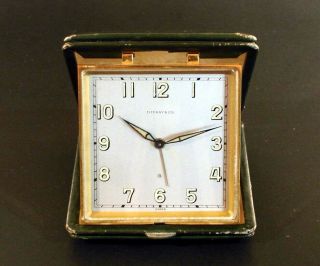 Vintage Tiffany Travel Clock Manufactured By Angelus