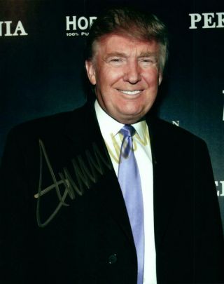 Donald Trump Signed 8x10 Photo Autographed Picture,