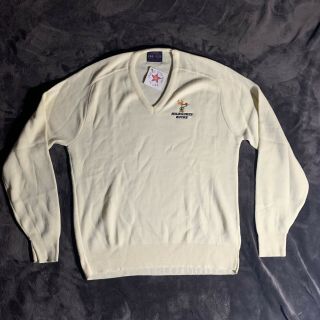Vintage 1980s Milwaukee Bucks Mens V - Neck Pine State Cream Sweater Xl Rare Nwt