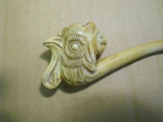 Antique Meerschaum Pipe Rooster Shaped Pipe Head 19th Century