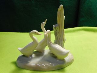 Nao By Lladro Figurine.  Three Geese.