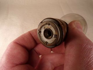 Rare Antique Double Loop Light Bulb T H Base Glass Tip Light Bulb Sawyer Man? 3