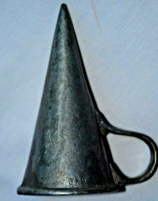 ANTIQUE PEWTER candle snuffer made in USA 2