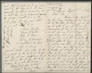 Civil War Letter 1864 From Parents Trying To Get Their Son Out Of The Army