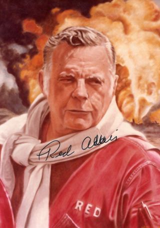Rare Autographed Vintage Paul N.  Red Adair 5 X 7 " Signed Photo Firefighter