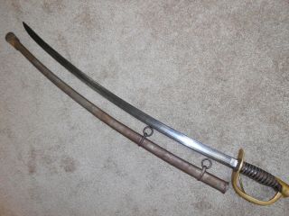 Civil War M 1860 Ames Cavalry Saber Sword Dated 1863