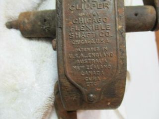 Vintage Stewart Clipper Chicago Flexible Shaft Co Grinder Tool Hand Crank 3