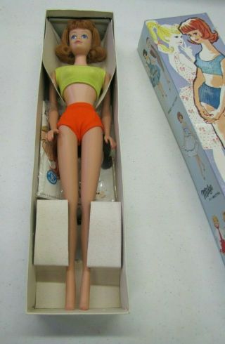 Vtg Mattel Titian Midge Doll 860 Barbie 