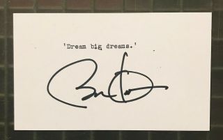 President Barack Obama Signed 3x5 Index Card Autographed Auto Jsa Loa