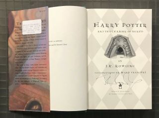 Jk Rowling Signed Harry Potter & The Chamber Of Secrets Book Autograph Jsa Loa