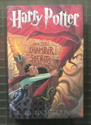 JK Rowling Signed HARRY POTTER & THE CHAMBER OF SECRETS Book Autograph JSA LOA 3