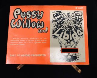 Pussy Willow Vintage Adult Comic Book,  1973,  Sydney,  Australia