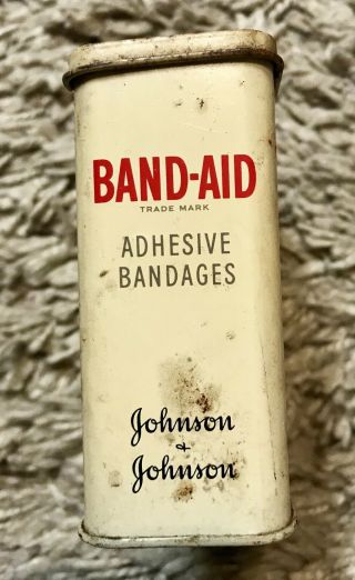 Vintage Johnson & Johnson Band Aid Brand Adhesive Bandages Tin 3
