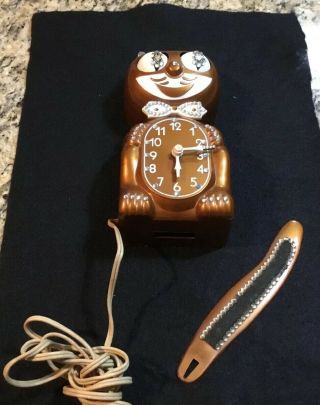 1960’s Kit - Cat Klock Copper Color With Box “works”