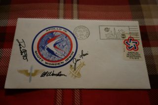 Apollo 15 Crew - Signed Postal Cover
