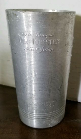 12 Oz Aluminum Cup - The Famous Old Forester Julep Kentucky Straight Burbon