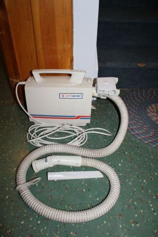 Hoover Vintage Portapower Canister Portable Vacuum Cleaner S1015 - 030 With Hose