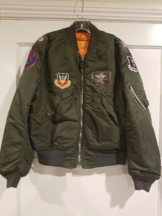 Vintage 1970 Dated L - 2b Flight Jacket Named