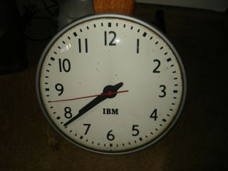 Vintage Ibm School / Office Clock