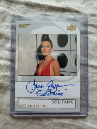 2019 Upper Deck James Bond Autograph Jane Seymour As Solitaire Ssp
