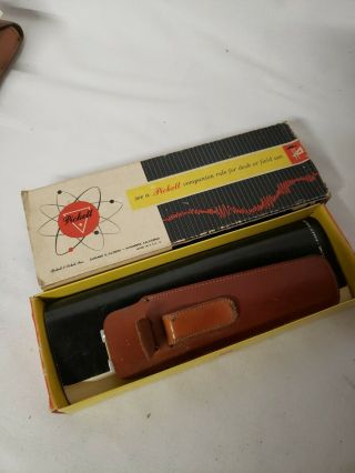 Vintage Pickett All Metal Slide Rule With Leather Case.  Model N600 - Es